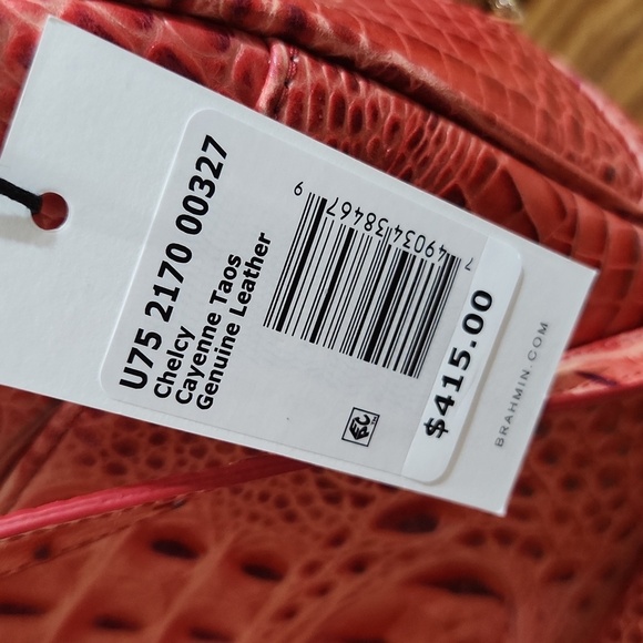 🔹️ BRAHMIN  🔹️Chelcy cayenne taos Melbourne Genuine  Leather backpack ✨️🎒 - Picture 9 of 11
